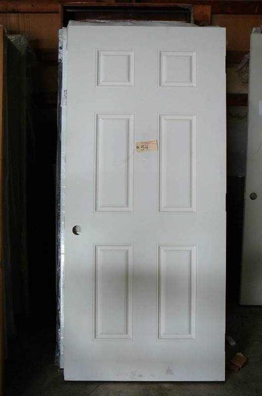 lot 54 image: Bayer Built Interior Wood Door