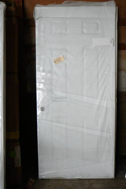 lot 55 image: Bayer Built Interior Wooden Door
