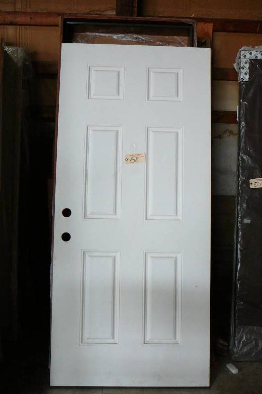 lot 58 image: Bayer Built 6 Panel Wooden Door