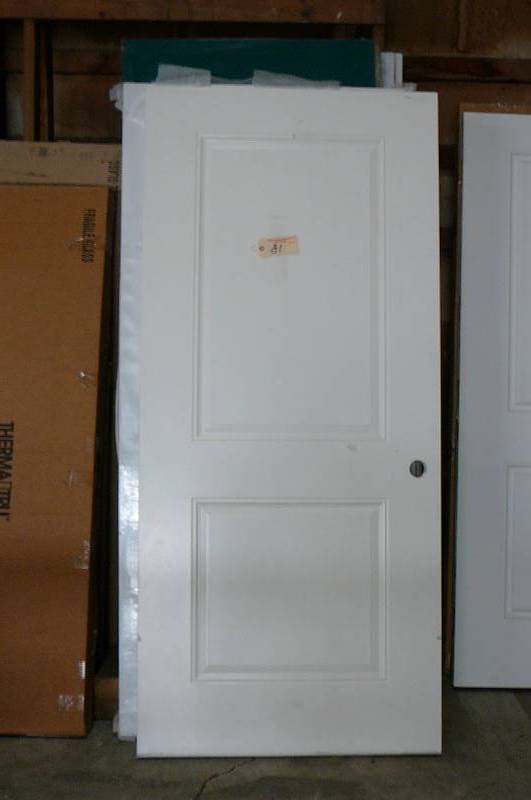 lot 81 image: Metal Exterior 2 Panel Door