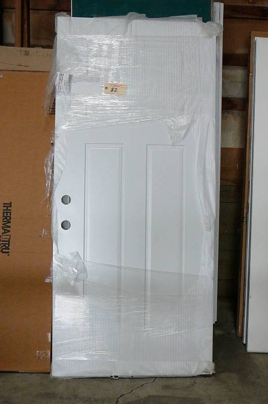 lot 82 image: Exterior 4 Panel Steel Door