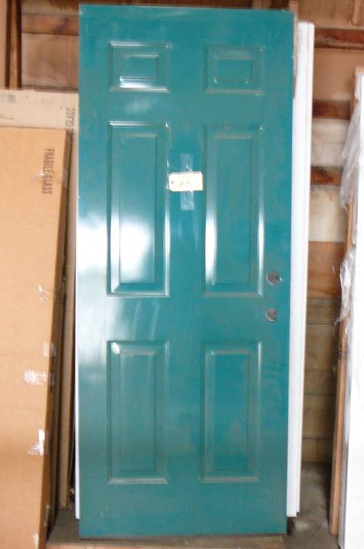 lot 83 image: Steel 6 Panel Entrance Door