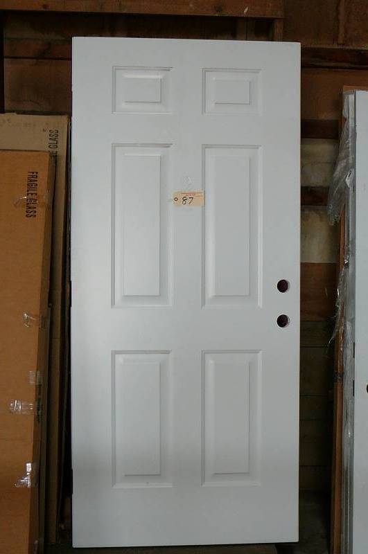 lot 87 image: Metal Exterior Door