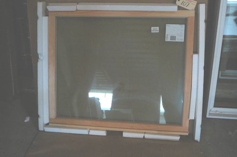lot 107 image: Marvin Tempered Glass Replacement Window
