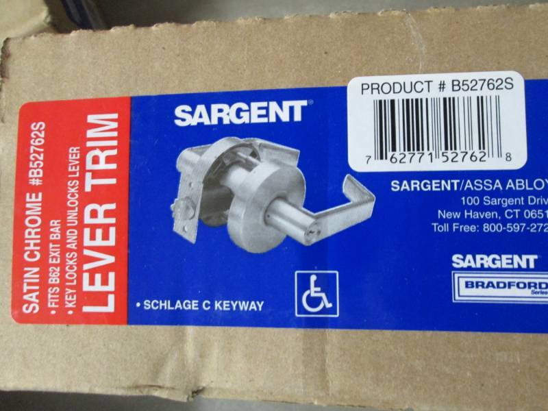 Sargent Commercial Lever Trim w Ke...