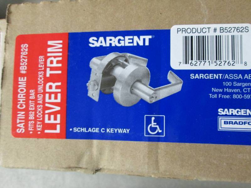 Sargent Commercial Lever Trim w Ke...