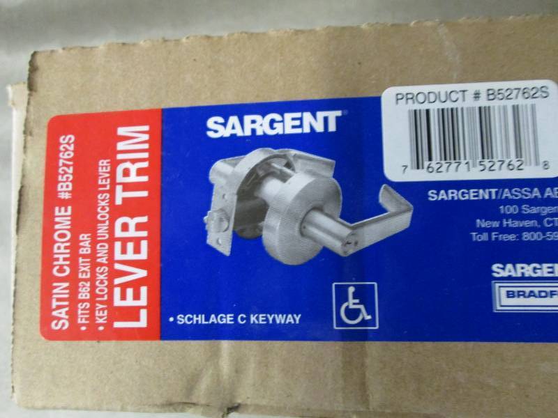 Sargent Commercial Lever Trim w Ke...