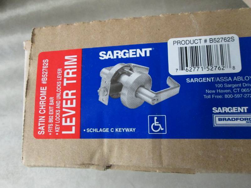 Sargent Commercial Lever Trim w Ke...