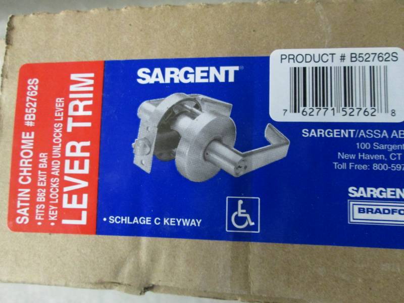 Sargent Commercial Lever Trim w Ke...