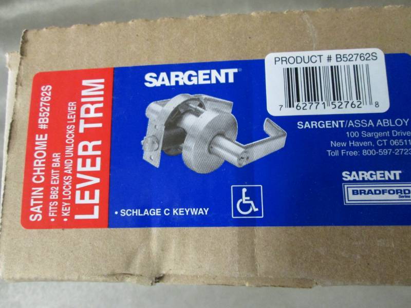 Sargent Commercial Lever Trim w Ke...