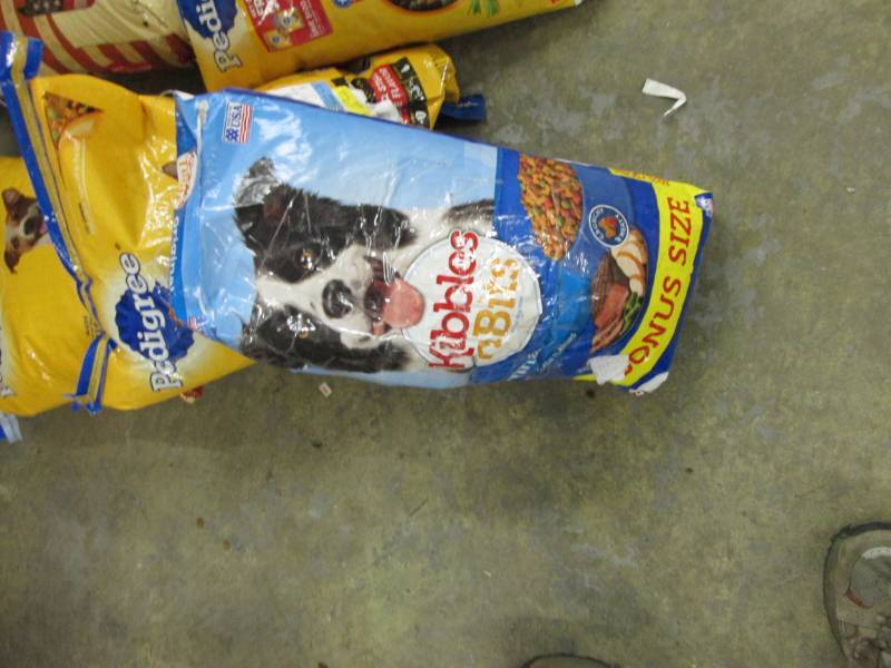 Lot of Assorted Dog Food- damaged b...