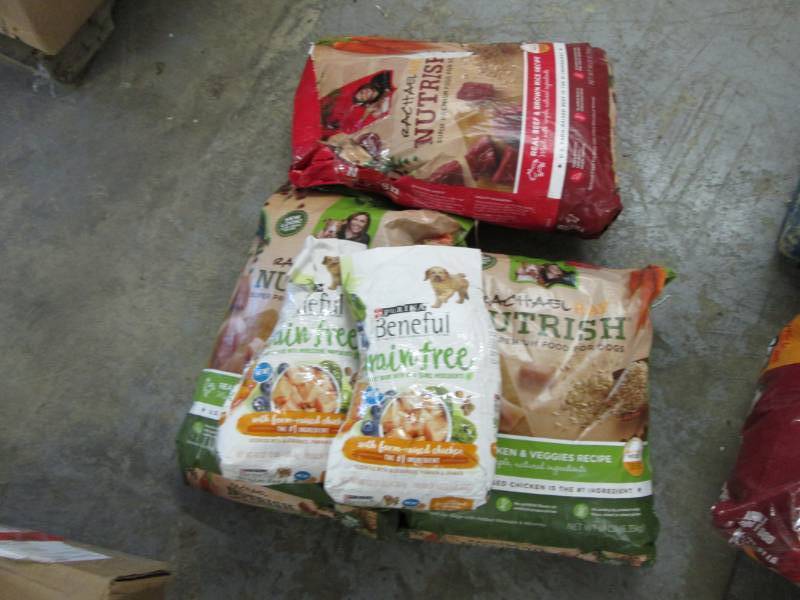 Lot of Assorted Dog Food- damaged b...
