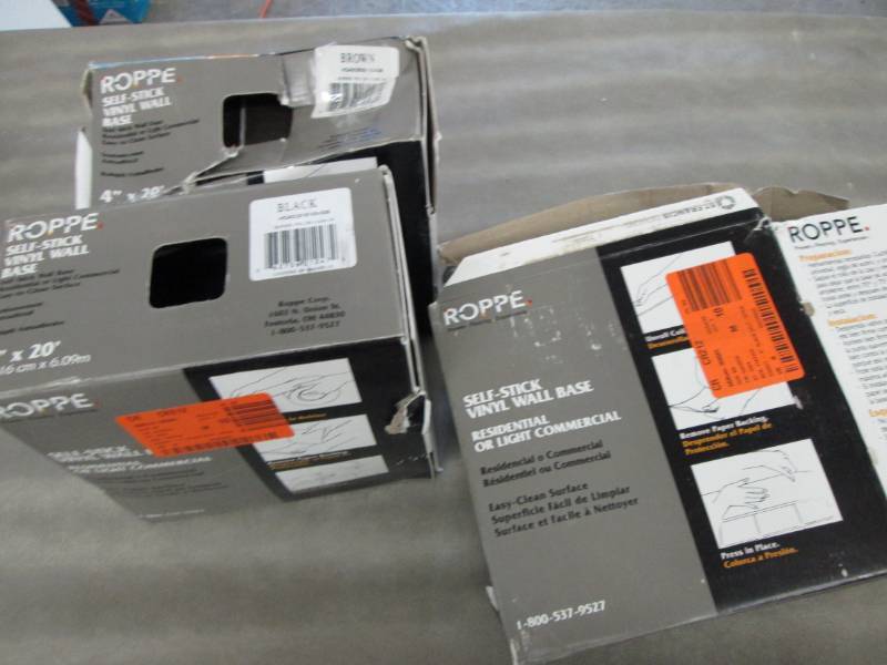 Lot of 2 Roppe Self Stick Vinyl Wal...