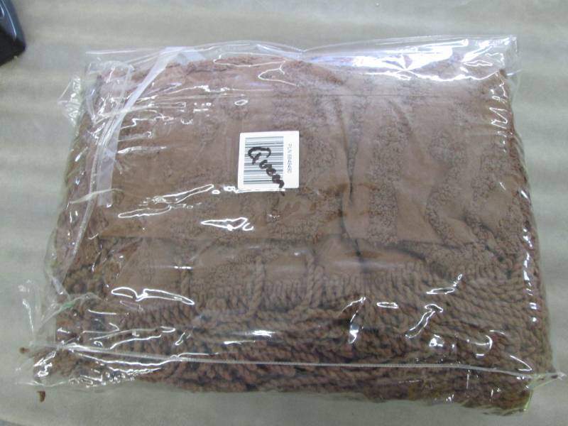 Brown Queen Chenille Bedspread...