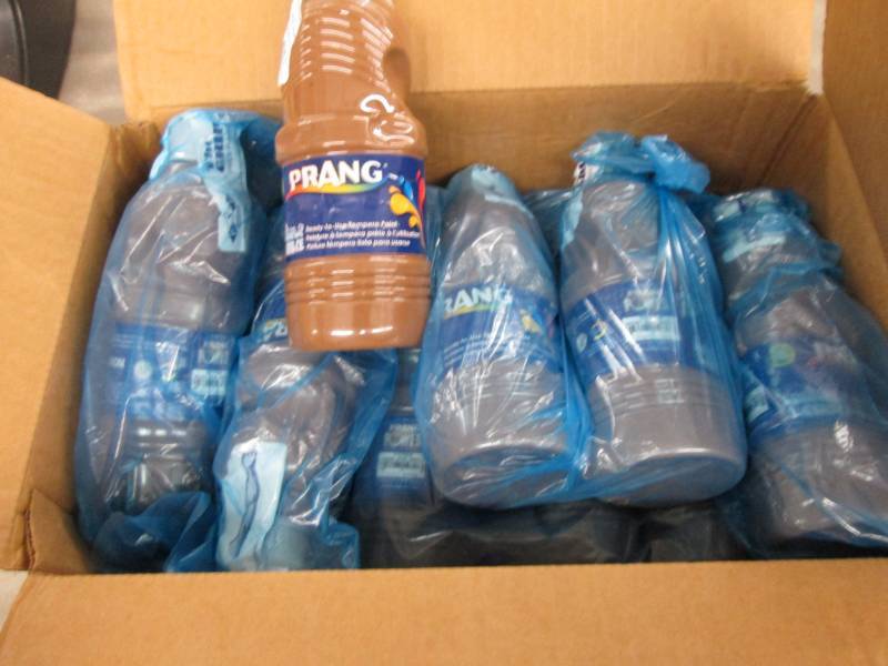 Lot of 15 Prang 16 oz Brown Tempera...
