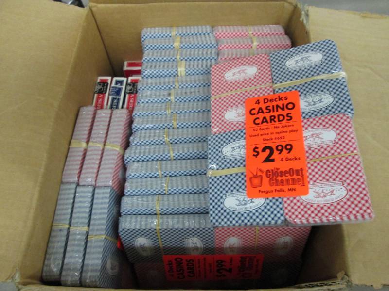 18 - 4pks Casino Playing Cards - no...