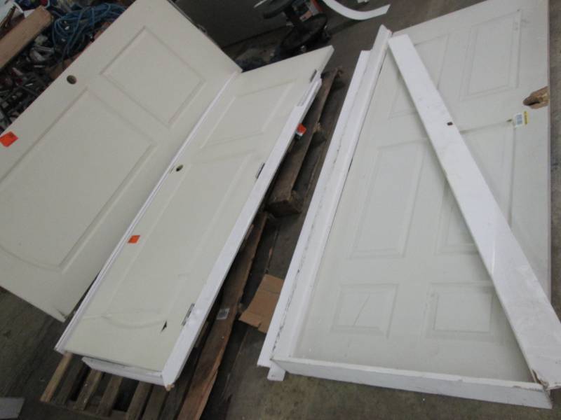 Lot of 3 Panel Doors- with damage...