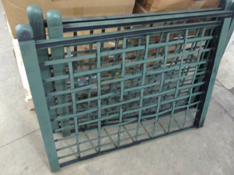 Lot of 3 Green Plastic Trellis Piec...