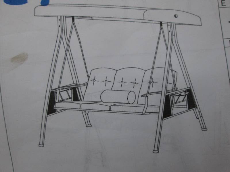 3 Seater Swing with Canopy- missing...