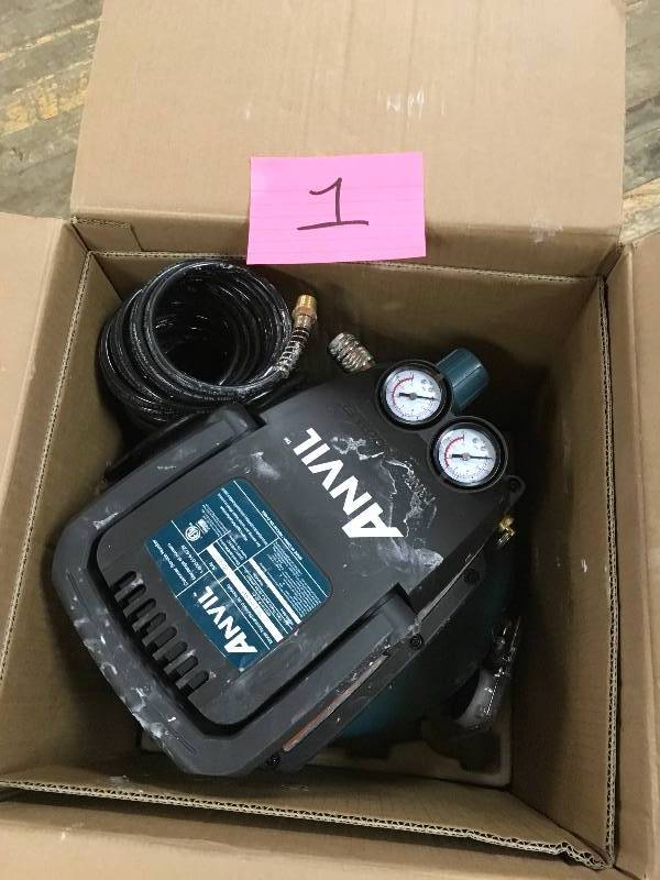 Anvil 2G Pancake Air Compressor with 7-Pieces Accessories Kit used in good condition