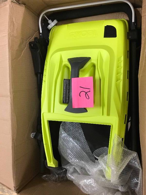 RYOBI 16 in. 13 Amp Corded Electric Walk Behind Push Mower in working conditions