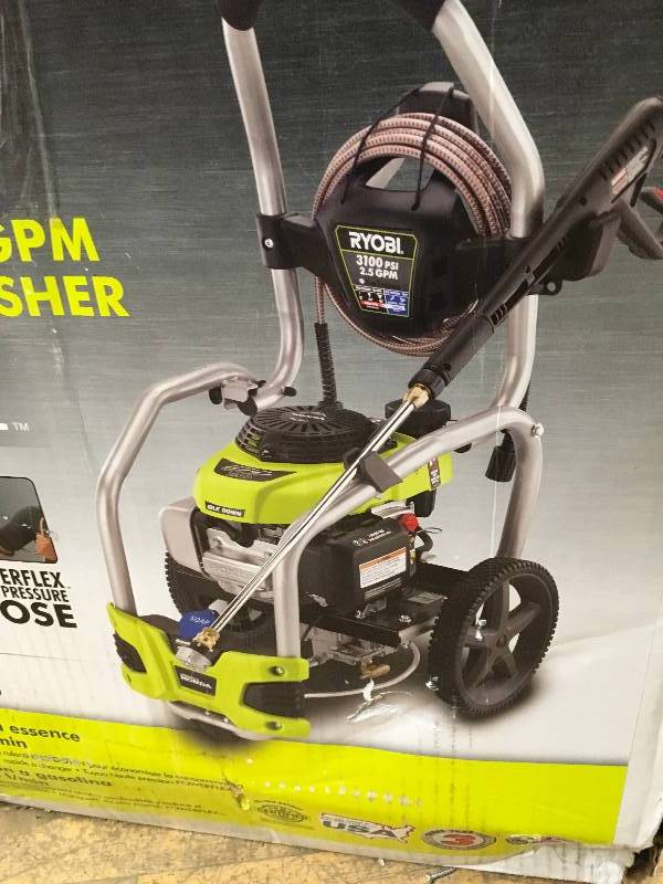 Ryobi 3,100 PSI 2.5 GPM Honda Gas Pressure Washer with Idle Down in working conditions