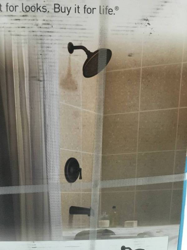 Moen Ashville Single-Handle 1-Spray Tub and Shower Faucet with Valve in Mediterranean Bronze (Valve Included) New