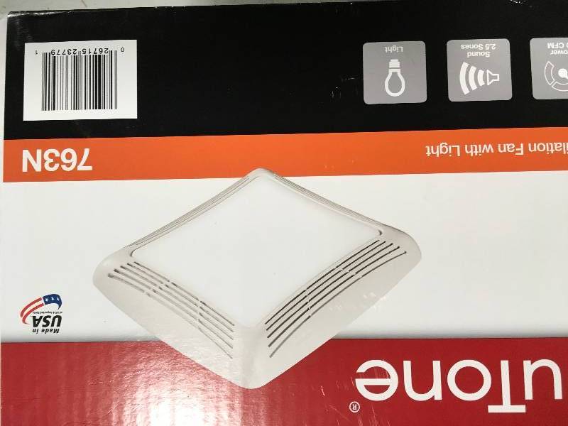 NUTONE 50 CFM Ceiling Exhaust Bath Fan with Light in good conditions
