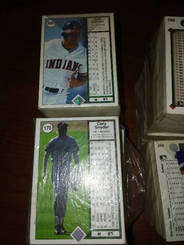4 MLB sets of cards excellent to near mint