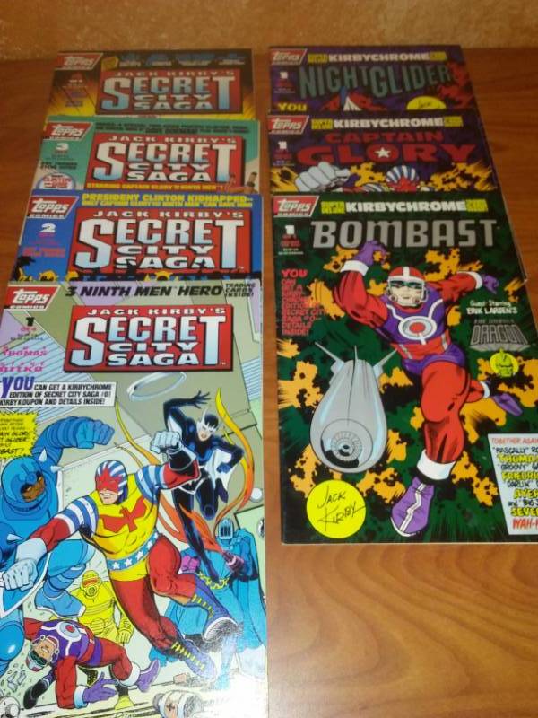 7 Topps comics Jack Kirbys Secret City Saga  Kirby Chrome