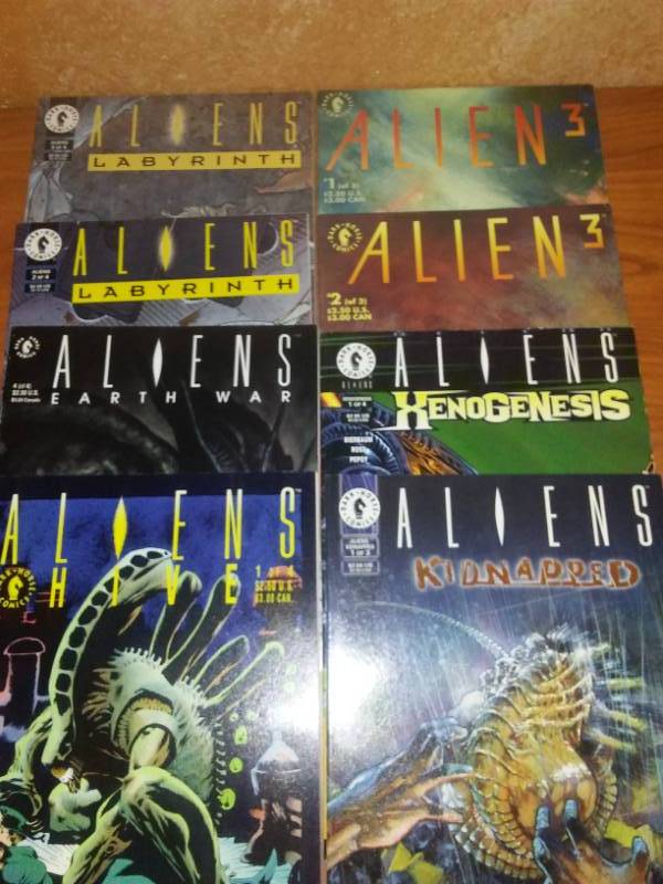 8 Comics Aliens Labyrinth 2, 3  Alien 3-1,2 3