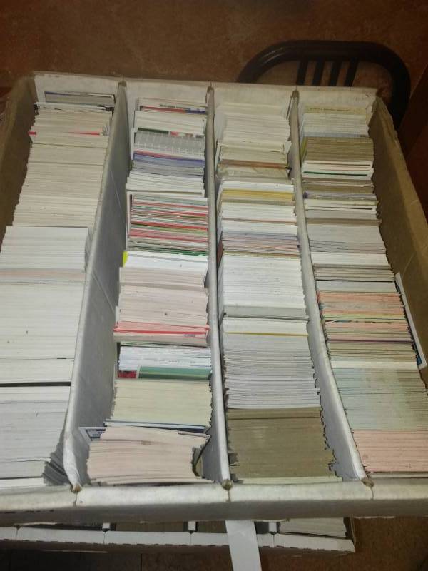 3000 plus cards, NHL, NBA, NFL, MLB, guaranteed the cards showing