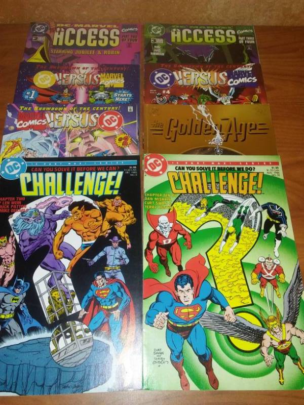 8 DC Comics  Access, DC versus Marvel,  Challenge and Golden Age