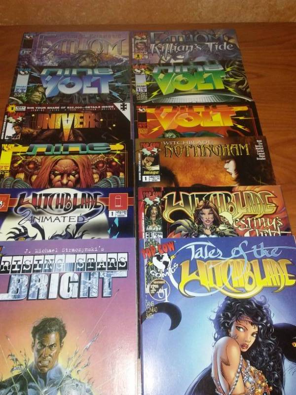 12 Top Cow Comics Many No. 1 issues, Nine Volt, Witchblade, Fathom