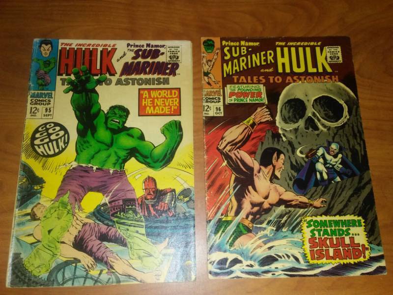 (2) Tales to Astonish Sub-mariner and HULK  95 good, 96 very good