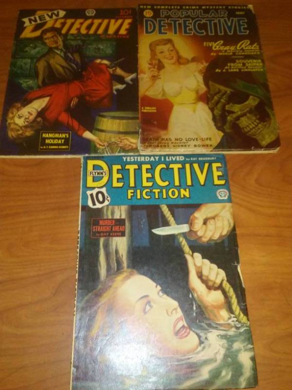 3 Detective Fiction Magazine Comics