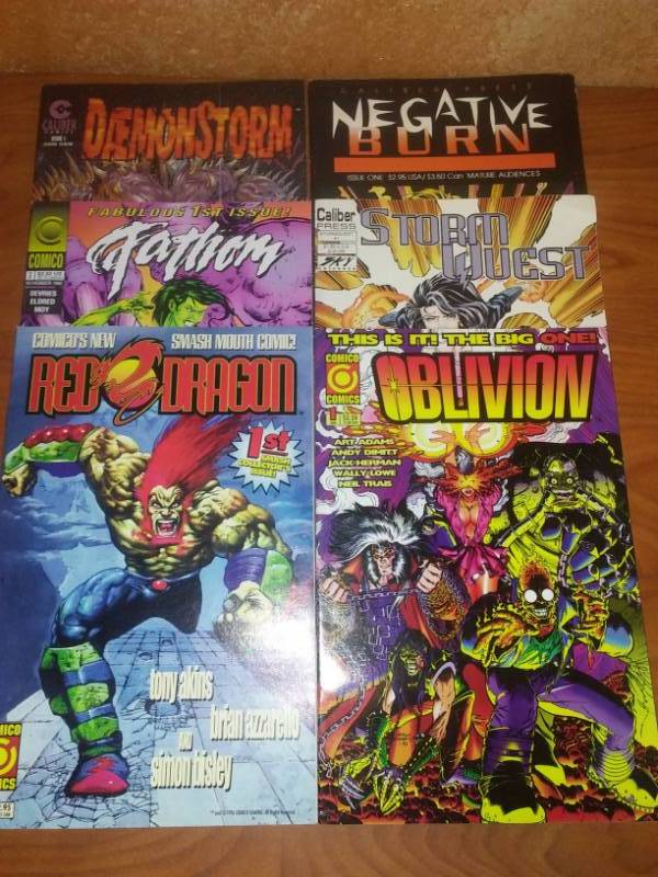 Comico and Caliber No. 1 issues