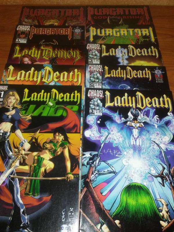 11 Chaos Comics, Purgator, Lady Death, Lady Demon