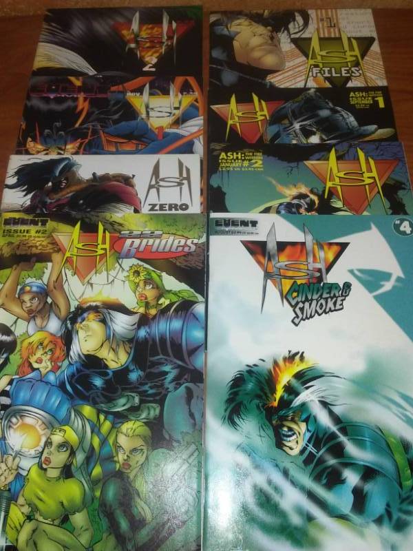 8 event comics Ash.  No.1s or series