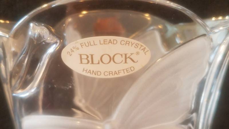 Block 24% Full Lead Crystal Vase