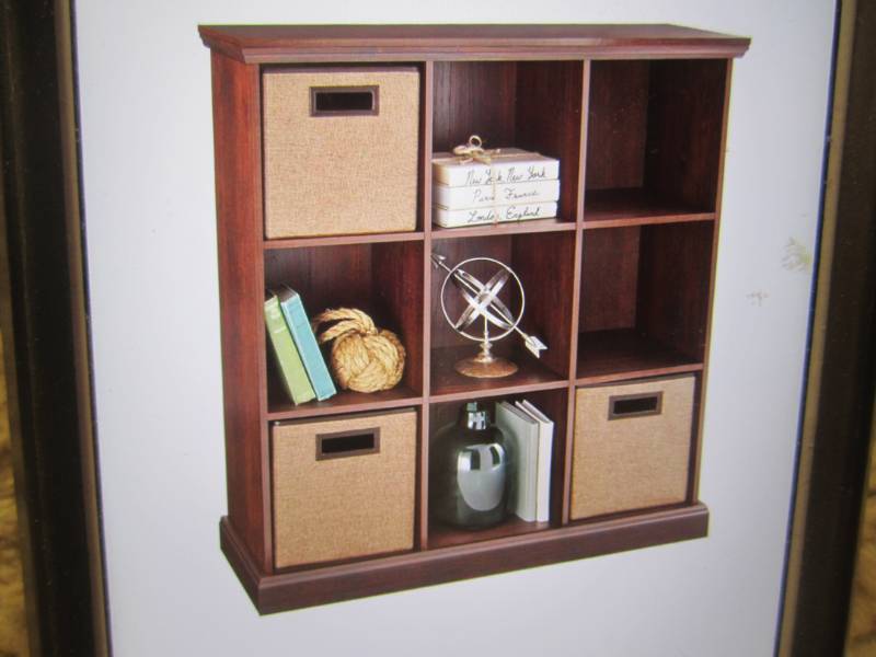 lot 33 image: Closet Maid 37 x 39 Mahogany 9-Cu...
