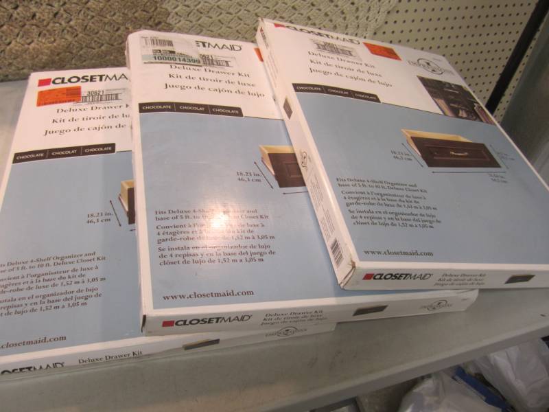 lot 38 image: Lot of 3 Closet Maid Impressions Ch...