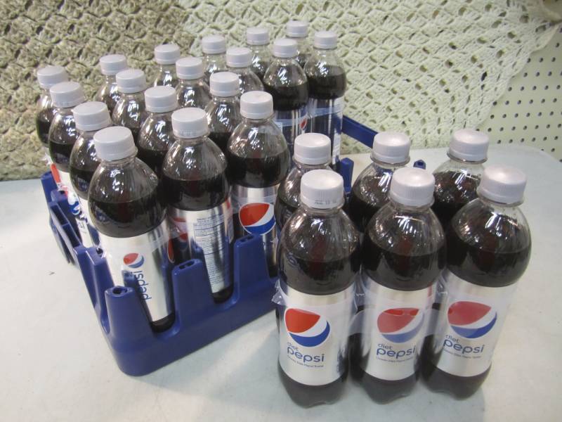 lot 101 image: Case of 24 Bottles of Diet Pepsi 16...