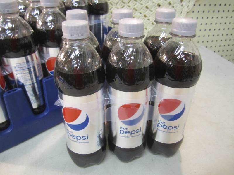 lot 102 image: Case of 24 Bottles of Diet Pepsi 16...
