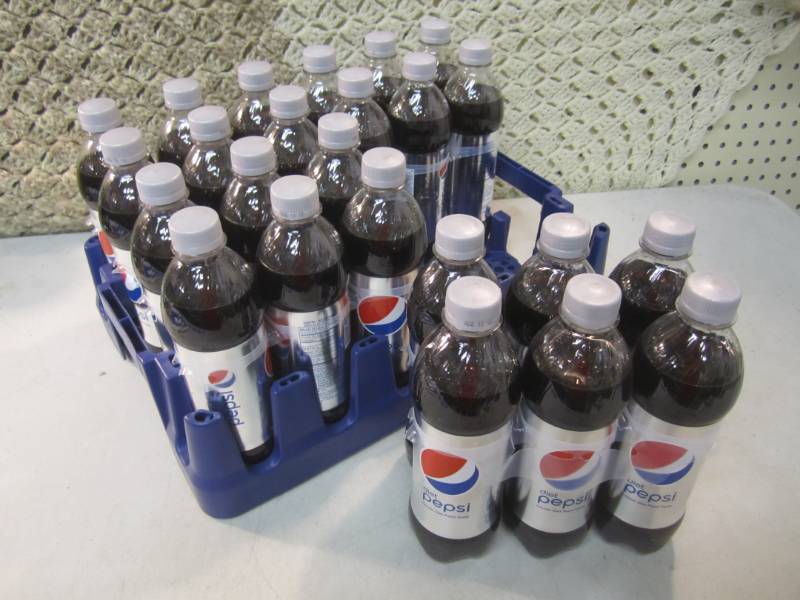 lot 103 image: Case of 24 Bottles of Diet Pepsi 16...