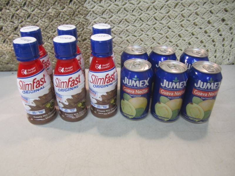 lot 153 image: Mixed Lot of 6 Bottles of Slim Fast...