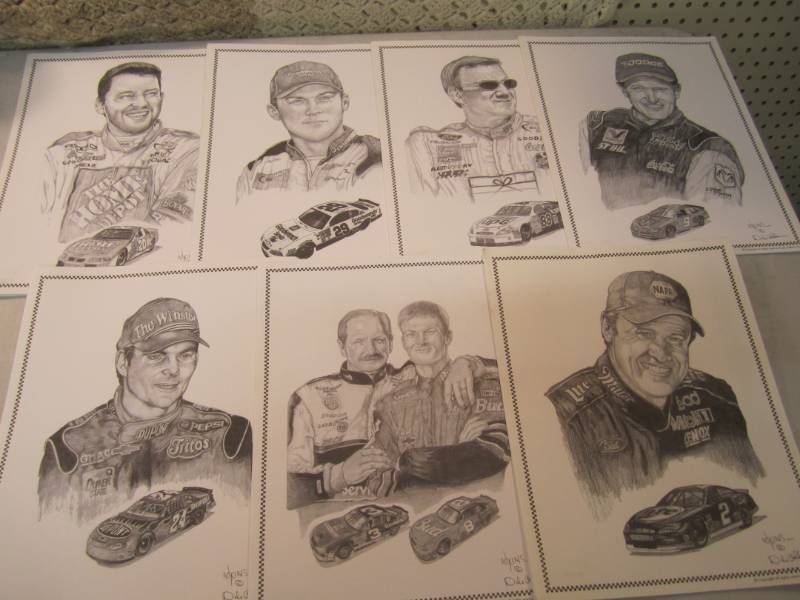 lot 157 image: Lot of Nascar Driver Prints 36 tota...