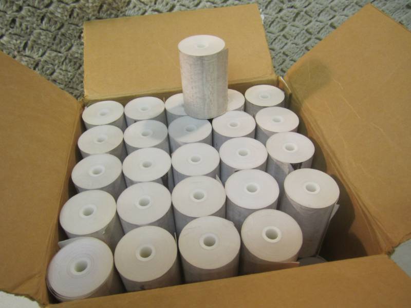 lot 187 image: Case of 50 Rolls of ONeil Printer ...