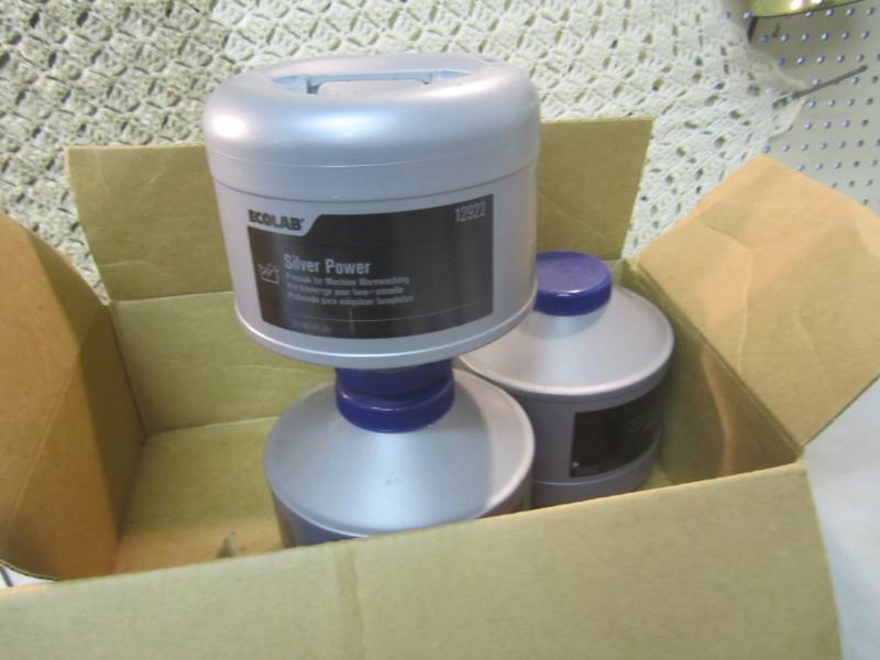 lot 196 image: 3 Containers of Ecolab Silver Powde...