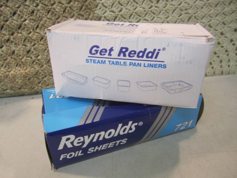 lot 199 image: Box of Reynolds Foil Sheets and a B...